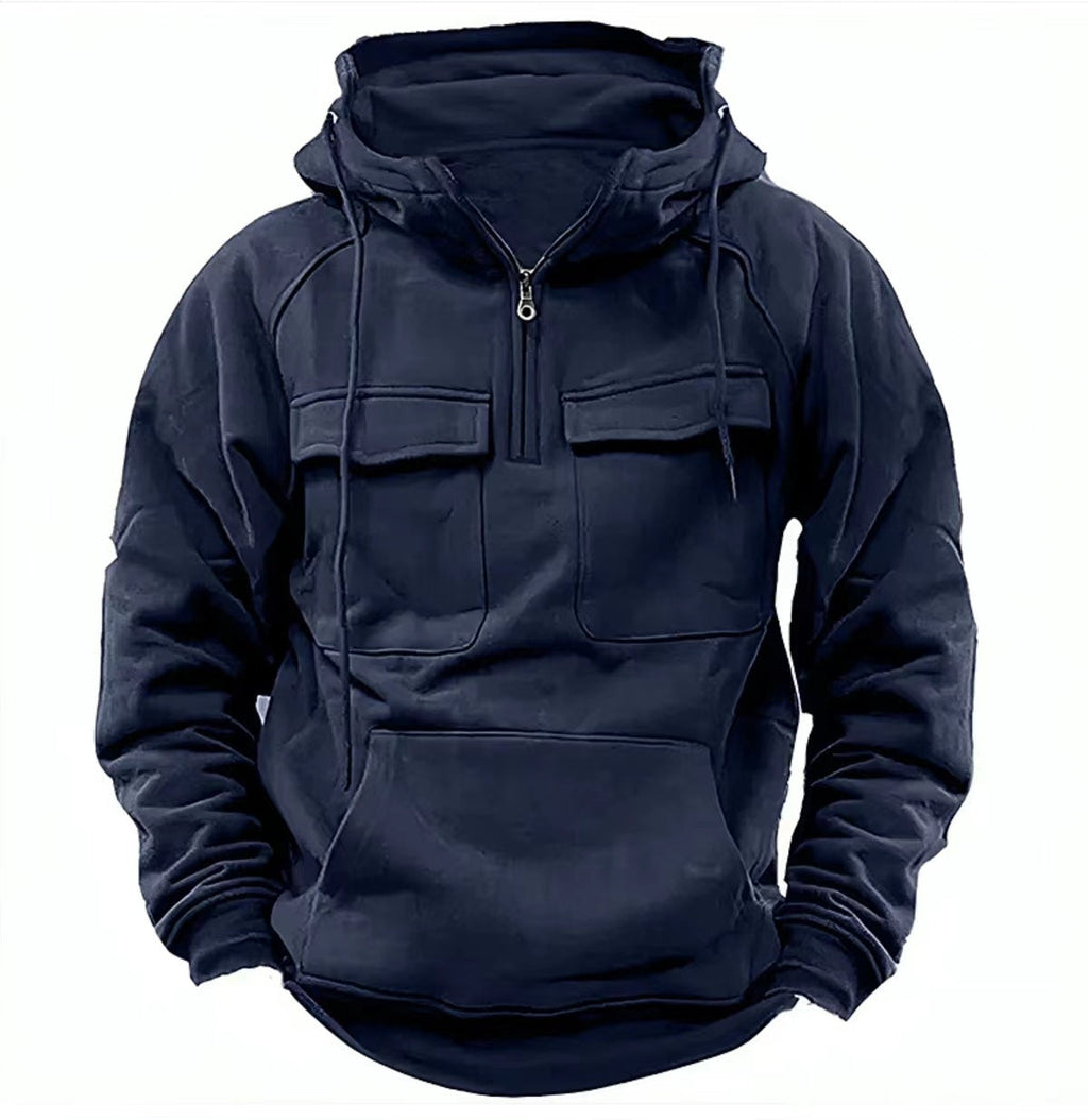 Men's Zip-up Hoodies Sweatshirt With Drawstring And Pocket Design Fashion Casual Sports Sweatshirt - Exclusive Edition