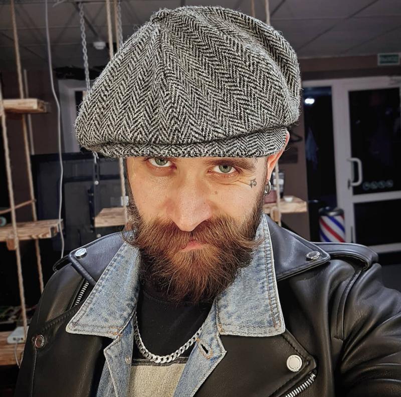 Men's Wool Newsboy Hat | Classic Vintage Flat Cap - Gallery Edition