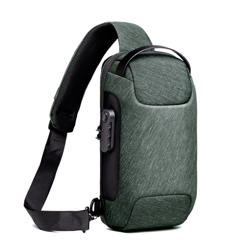 Men’s Waterproof Anti-Theft Sling Bag | USB Travel Chest Bag - Exclusive Edition