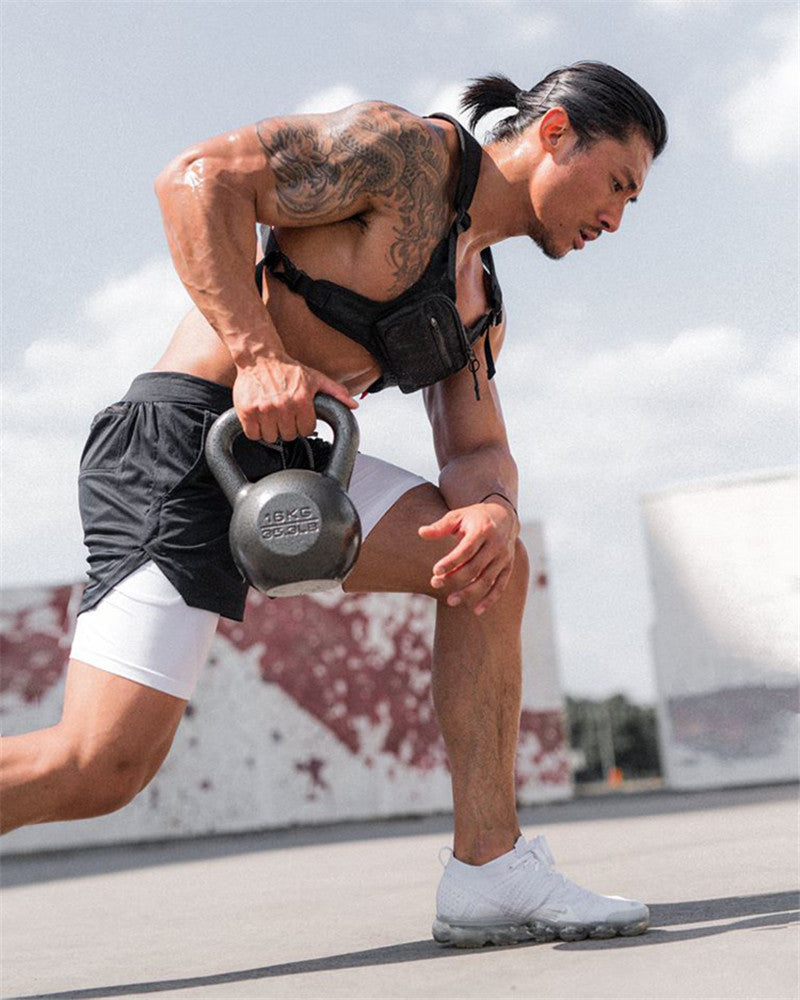 Summer Running Shorts Men 2 in 1 Sports Shorts - Home Decor