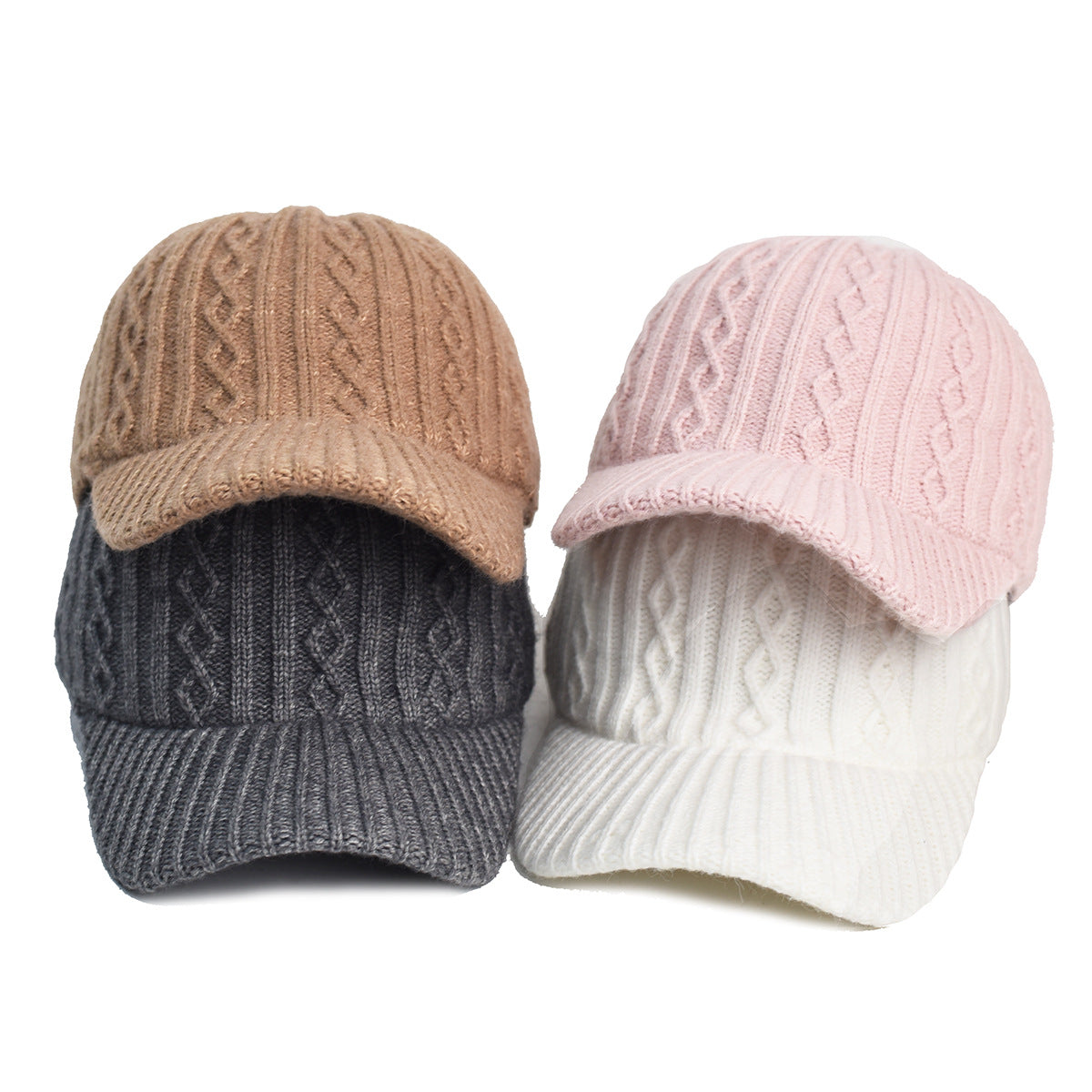 Knitted Wool Baseball Cap | Warm Winter Peaked Hat - Gallery Edition