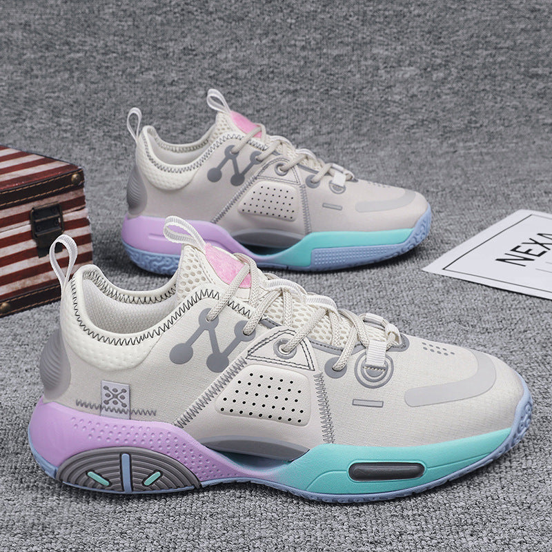 Men's Basketball Sneakers | Cotton Candy Sports Shoes - Premium Canvas