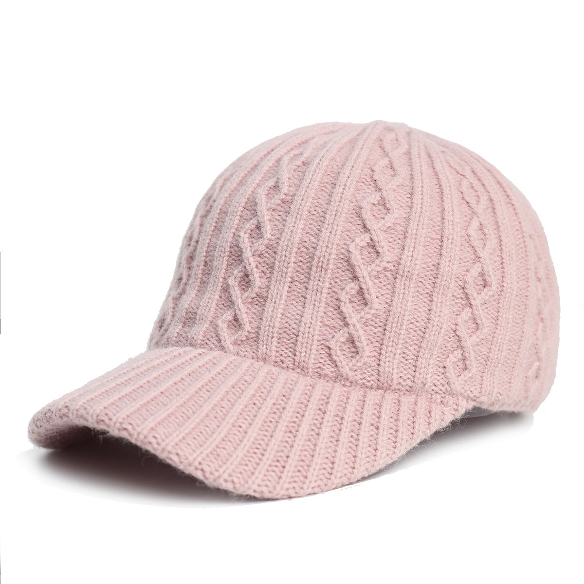 Knitted Wool Baseball Cap | Warm Winter Peaked Hat - Gallery Edition